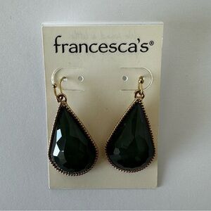Francesca's Collections Indigo Teardrop Earrings